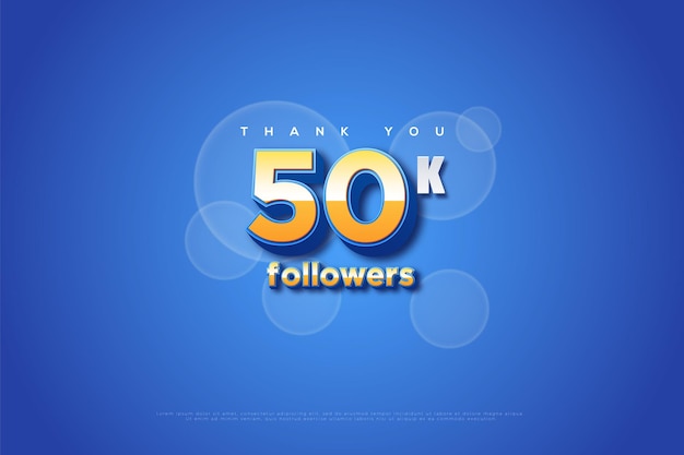 Celebrazione del successo per 50.000 follower.