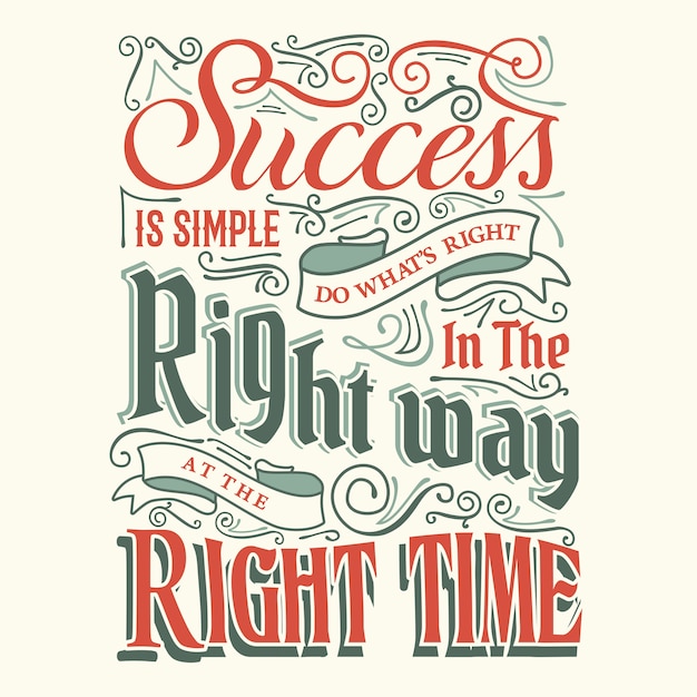 Success is simple