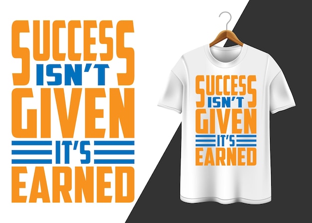 Vettore il successo non è dato dal suo meritato design della maglietta