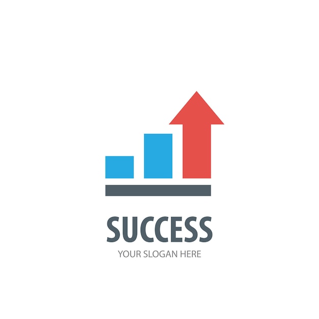 Success logo for business company. simple success logotype idea design. corporate identity concept. creative success icon from accessories collection.