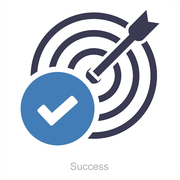 Vector success and mission icon concept