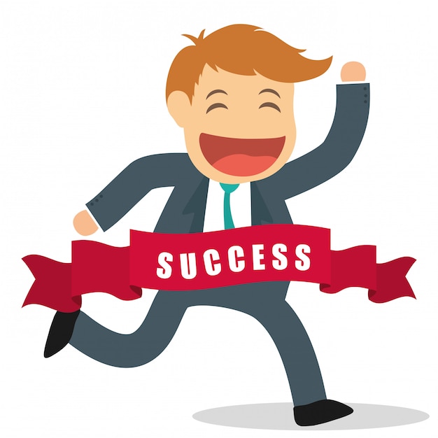 Success people cartoon design