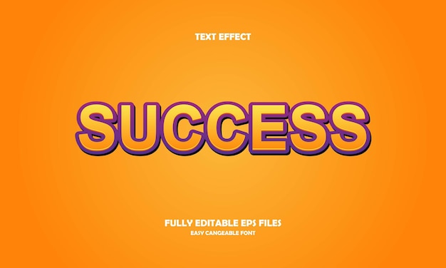 Success text effect