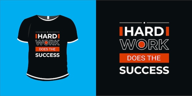 Success typography t-shirt design