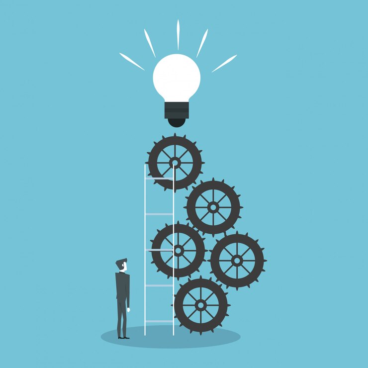 Vector successful business leader