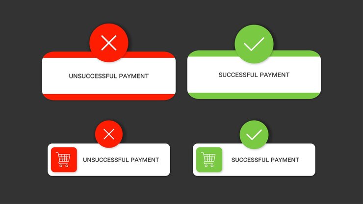 Vector successful and unsuccessful payments notifications
