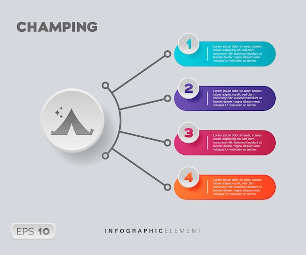 Succesvol infographic-element