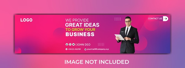 Vector succesvolle business idea linkedin-banner