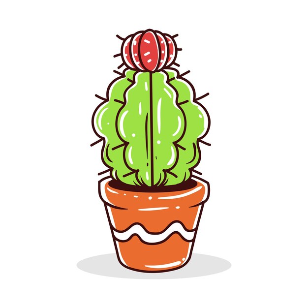 Vector succulent cactus element vector illustratie