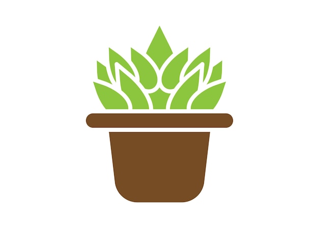 Succulent icon clipart design illustration template