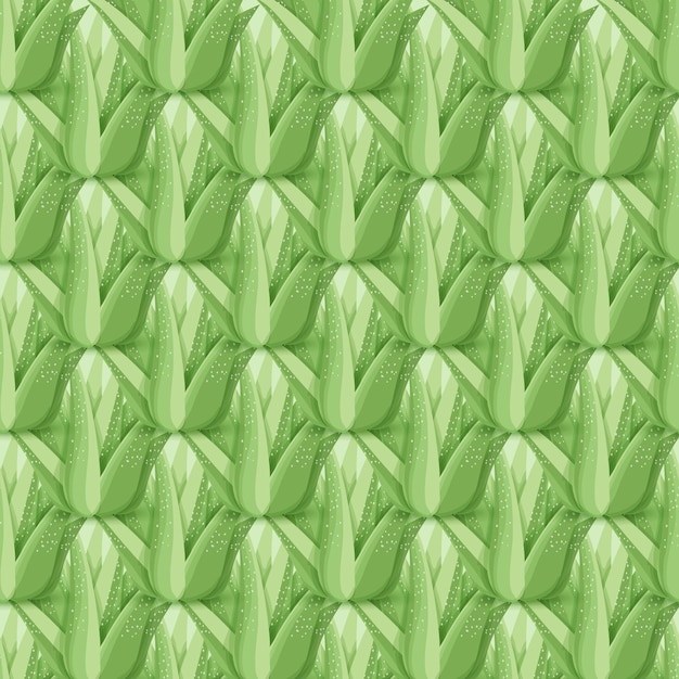 Vector succulents seamless pattern