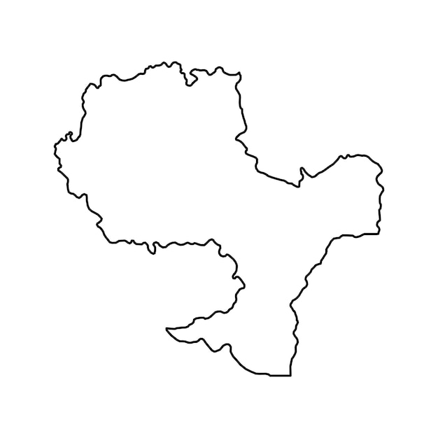 루마니아 벡터 그림의 Sud Est 개발 지역 지도 영역