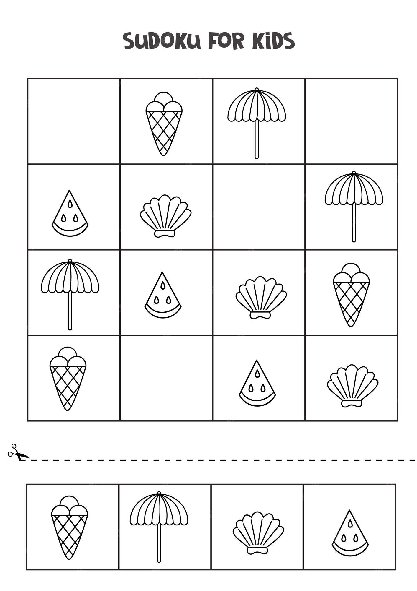 Bebê Sudoku Com Material Escolar Ilustração do Vetor - Ilustração de globo,  aprendizagem: 191917456