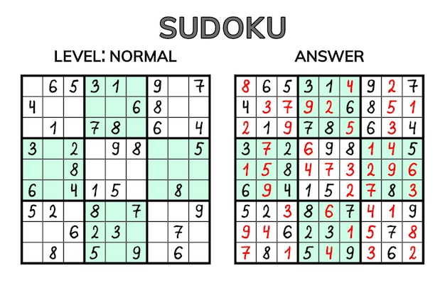 Vettore sudoku mosaico matematico per bambini e adulti quadrato magico gioco di puzzle logico rebus digitale illustrazione vettoriale