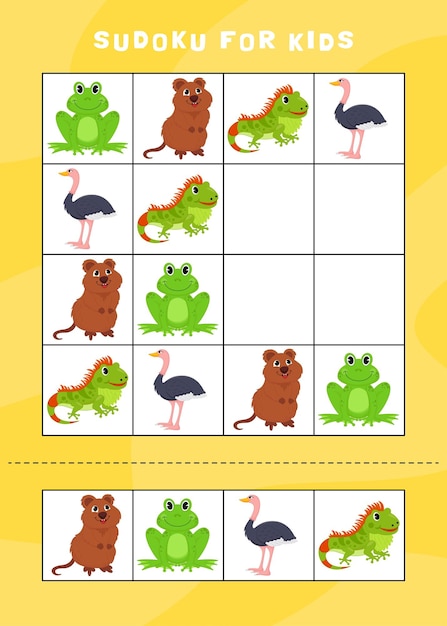 Sudoku for kids printable