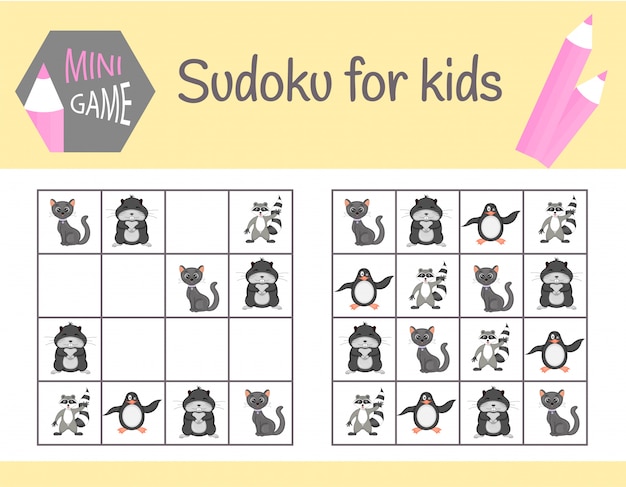 Sudoku-spel voor kinderen