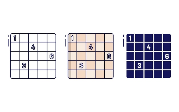 Sudoku vectoricoon