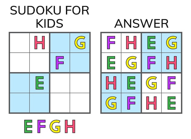 Sudoku Wiskundig mozaïek voor kinderen en volwassenen Magisch vierkant Logisch puzzelspel Digitale rebus