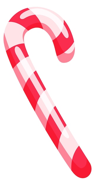 Sugar cane icon Cartoon christmas sweet candy