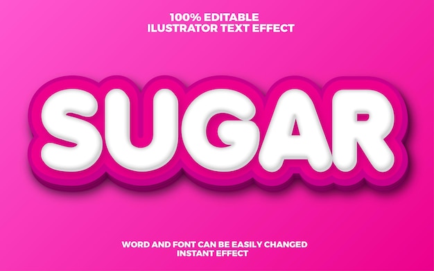 Sugar Text Effect