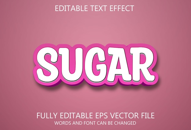 Sugar text effect