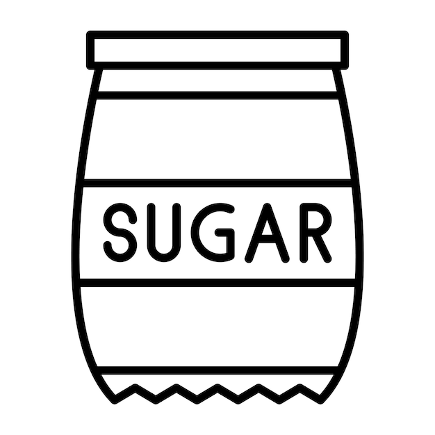 Sugar Vector Illustration Style