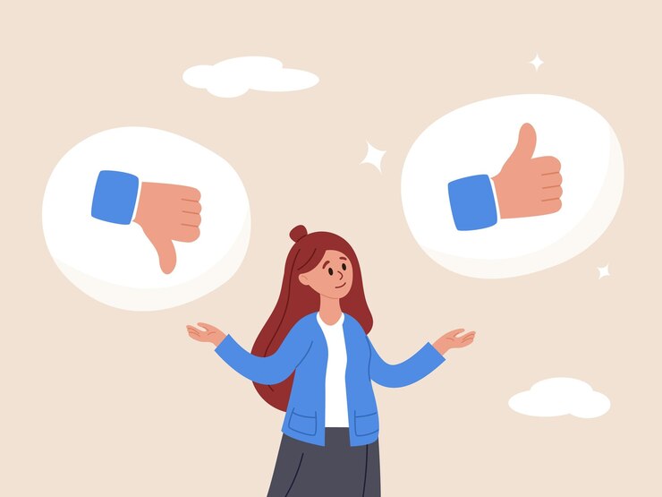 Vector suggestion concept do and don't list advice or rules that make business success things to do
