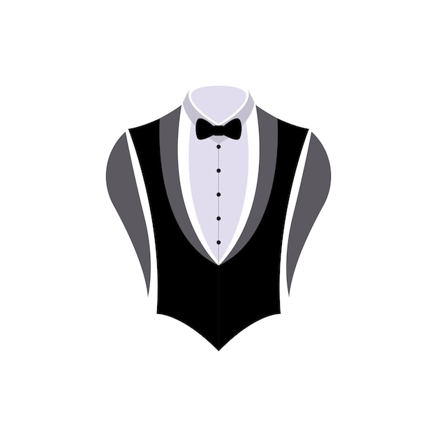 Vector suit bow tie vector design