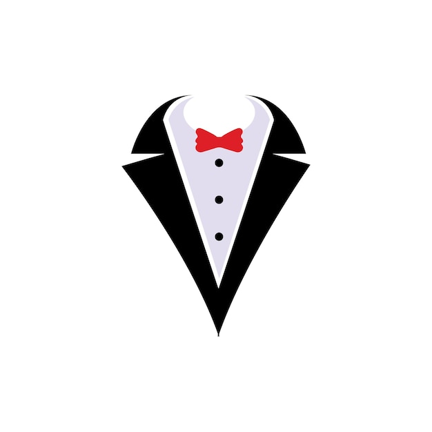 Premium Vector | Suit bow tie vector design