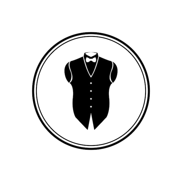 Suit bow tie vector design