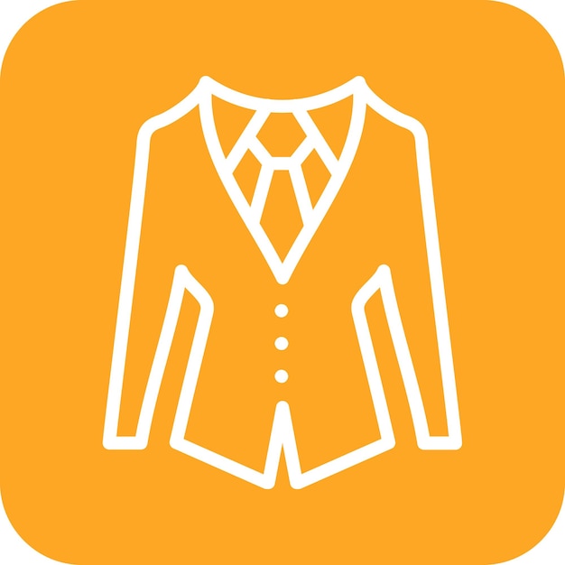 Suit vector icon illustration of Diplomacy iconset