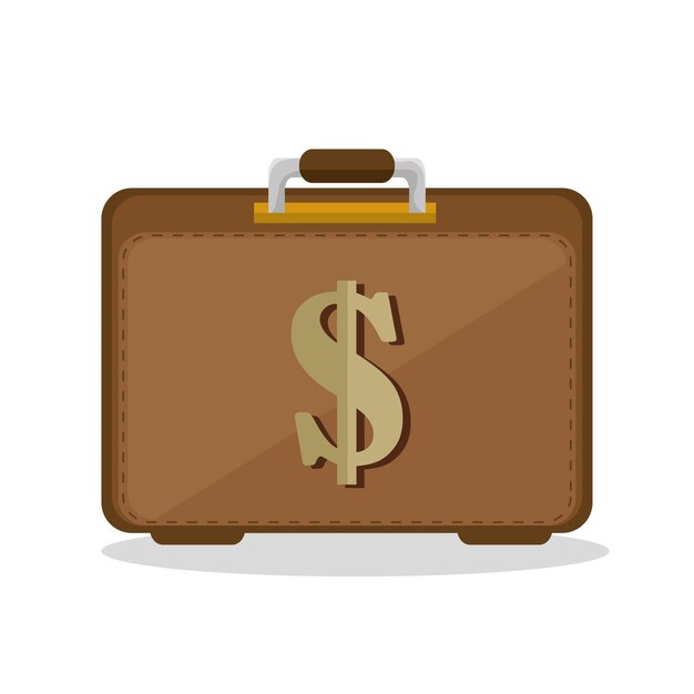 suitcase business save the money icon