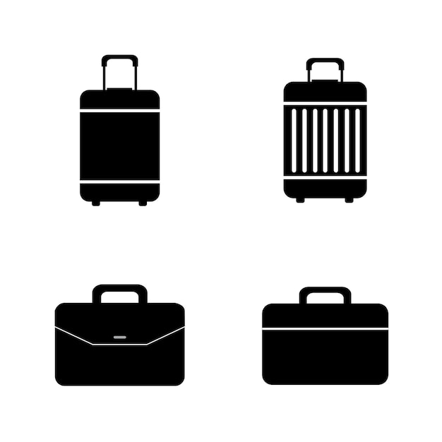 Vector suitcase icon logo vector design template