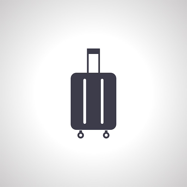 изолированный значок чемодана изолированный значок чемодана