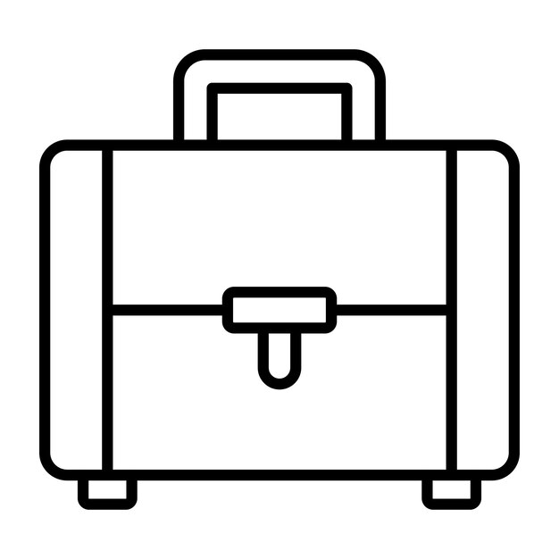 Suitcase Vector Illustration Style