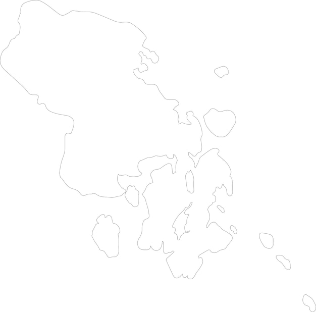 Vector sulawesi tenggara indonesia outline map