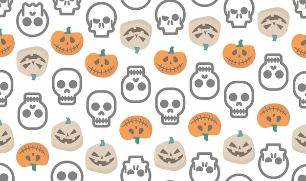 Sull pumpkin pattern abstract background