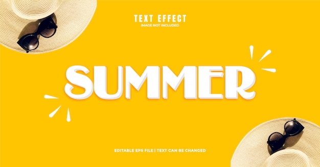 Summer 3D Text Effect