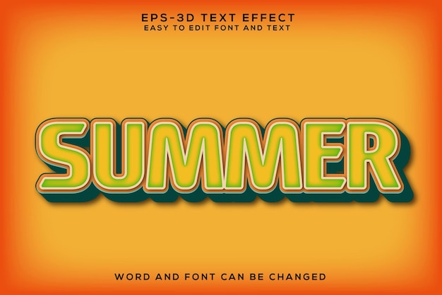 Summer 3d text