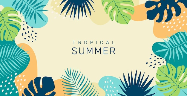 Summer abstalpaper Современный модный красочный дизайн Векторный шаблон для поздравительных открыток, плакатов, баннеров