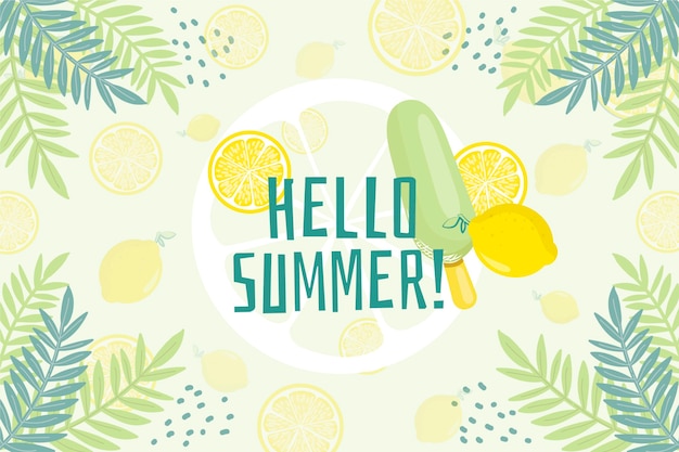 Vector summer background drawing