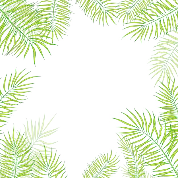 Summer background with plants leaves