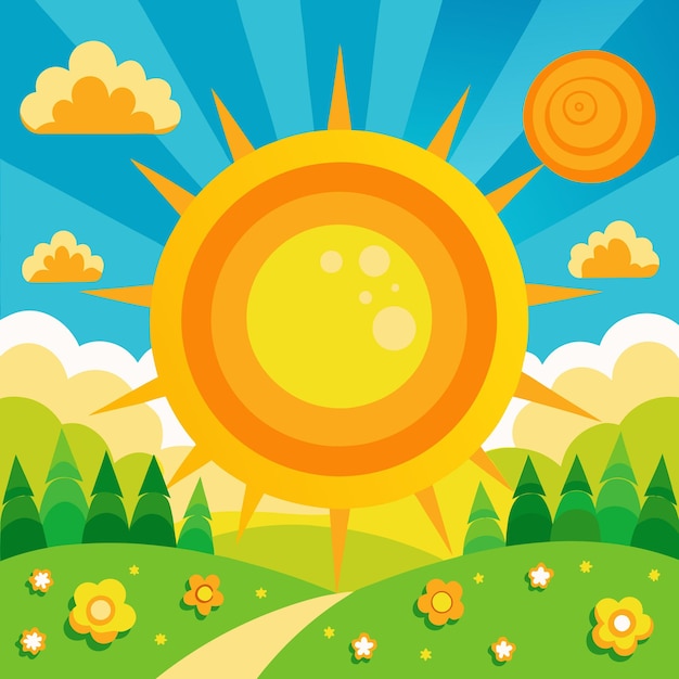 Vector summer background