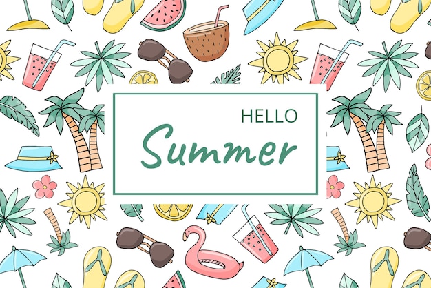 Vector summer background