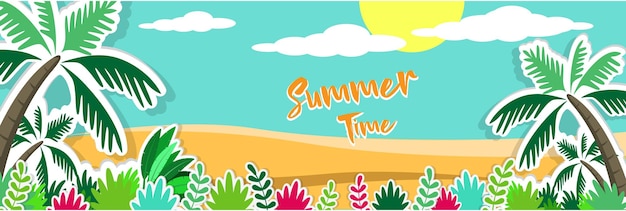 Summer banner ilustrations04