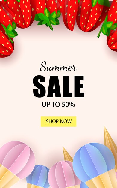 Summer banner sale