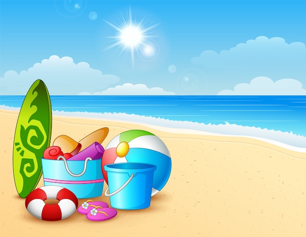 Summer beach background