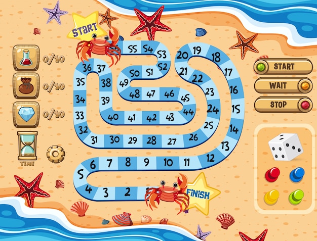 Vector summer beach game