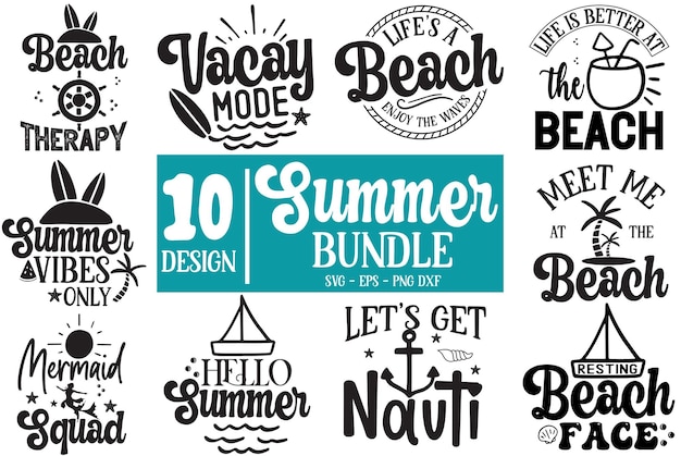 Summer and beach Quotes Design