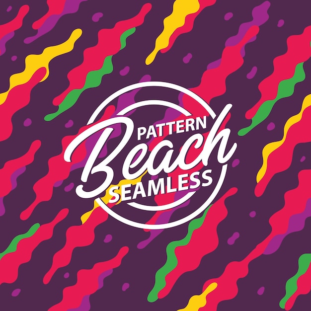 Summer Beach Seamless Pattern